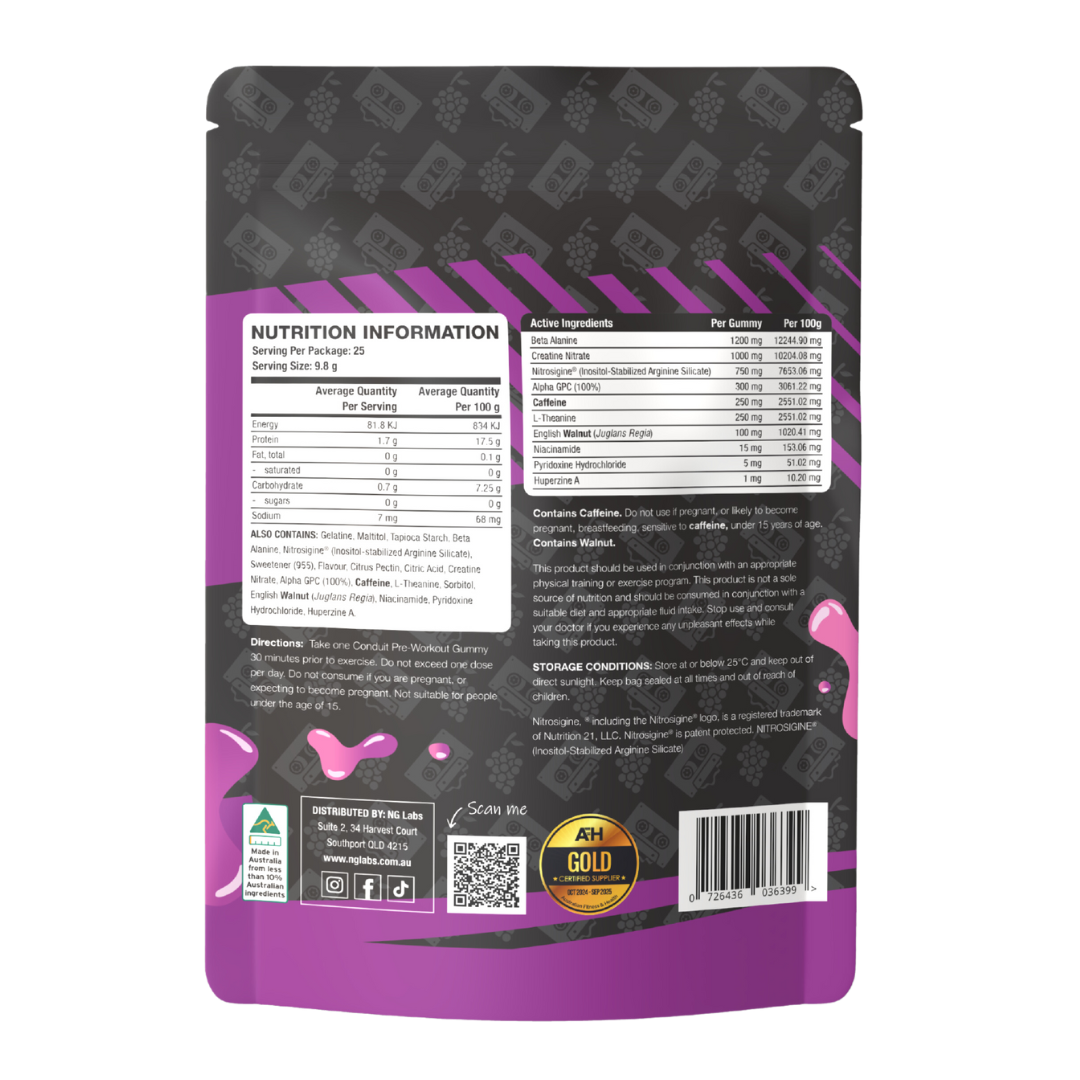 Conduit Preworkout Gummies Twin Pack Save 15%