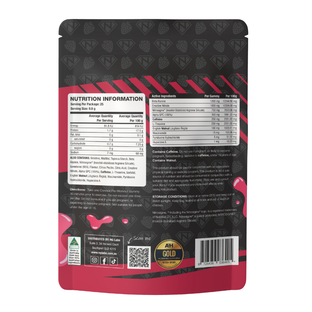 Conduit Preworkout Gummies Twin Pack Save 15%