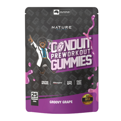 Conduit Preworkout Gummies Groovy Grape