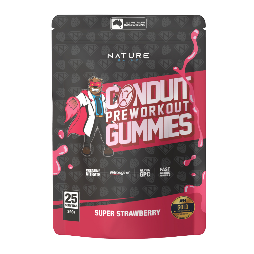 Conduit Preworkout Gummies Super Strawberry