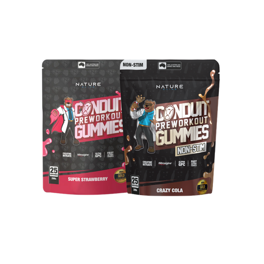 Conduit Preworkout Gummy + Non Stim Preworkout Gummy Bundle Pack (Save 10%)